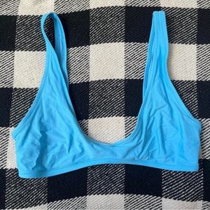 SOLD!! depop :)) Aerie Plunge Bikini Top- Blue Daylight: L